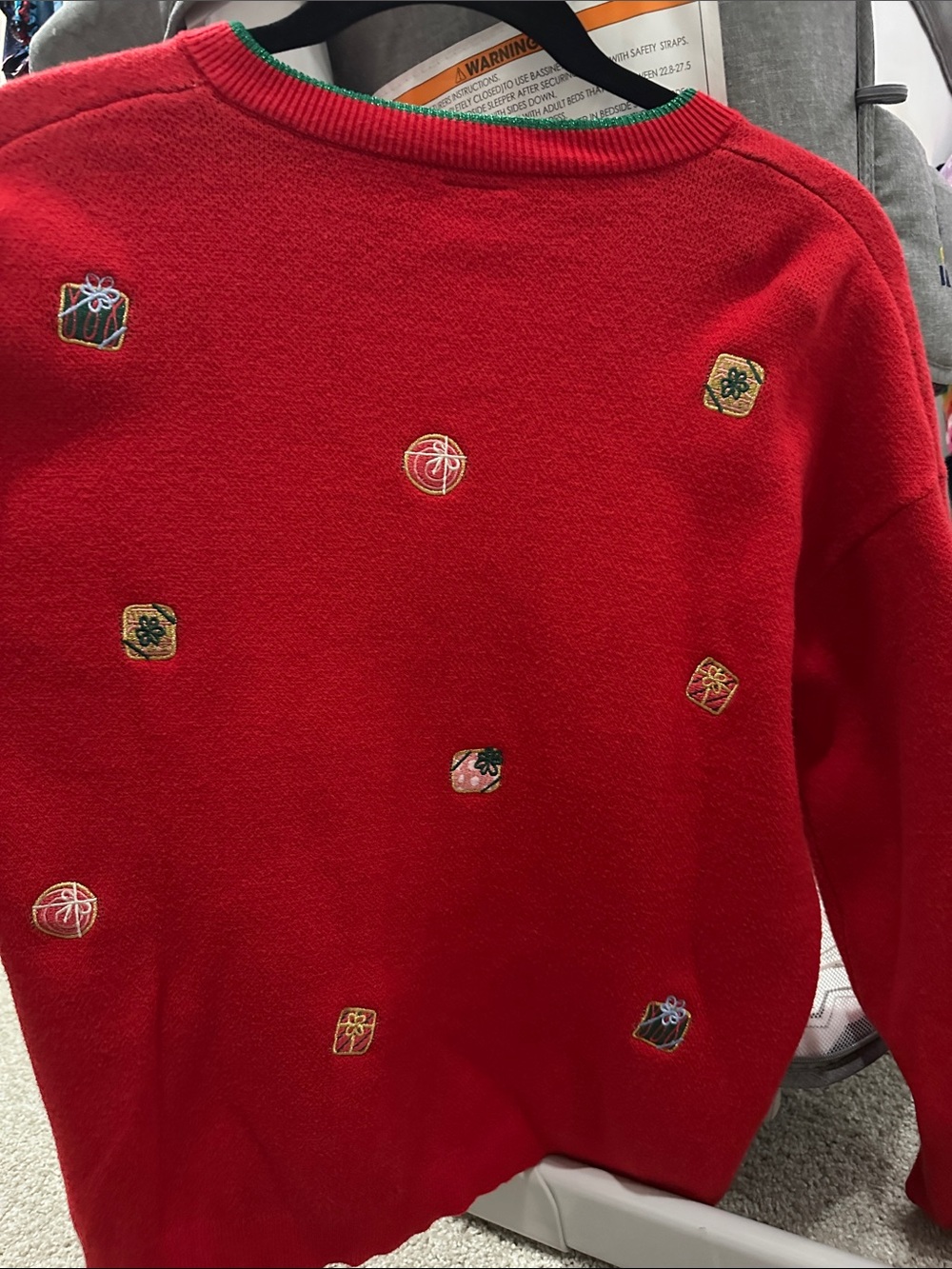 Disney Red Holiday Mickey & Minnie Cardigan Sweater - Picture 8 of 11